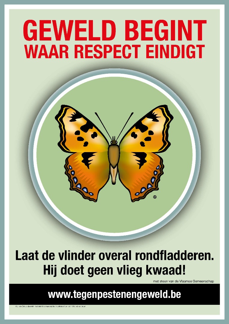 Affiche Tegen zinloos geweld